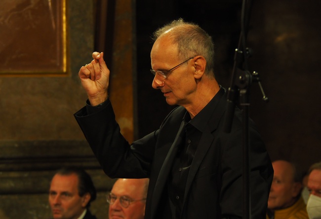 Otto Kargl gab im September den Festivalauftakt mit dem Deutschen Requiem von Brahms. Foto: Lukas Kalteis